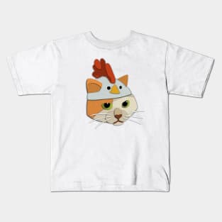 Paper Cut Cats Series! Chicken Head Kids T-Shirt